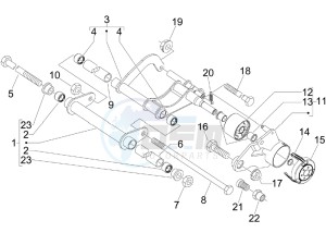 MP3 250 drawing Swinging arm