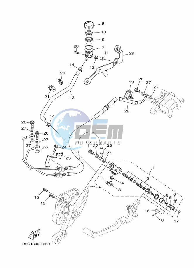 REAR MASTER CYLINDER