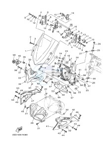 XT1200ZE SUPER TENERE ABS (BP91) drawing WINDSHIELD