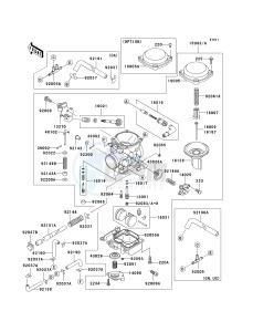 VN 800 B [VULCAN 800 CLASSIC] (B10) B10 drawing CARBURETOR