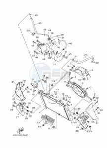 MT-09 MTN850-A (BS2G) drawing RADIATOR & HOSE