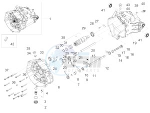 V7 III Special 750 e4 (EMEA) drawing Gear box / Selector / Shift cam