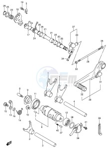 GSX-R600 (E2) drawing GEAR SHIFTING