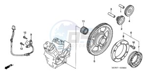 NT700VAA Europe Direct - (ED / ABS) drawing PULSE GENERATOR/ STARTING CLUTCH