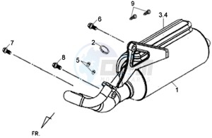 ORBIT 50 2T NAKED drawing EXHAUST