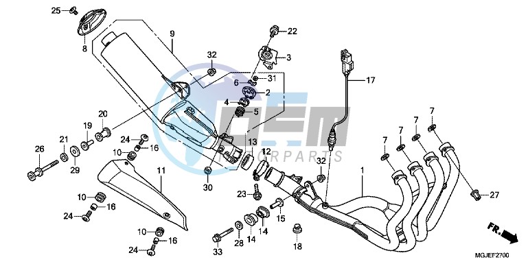 EXHAUST MUFFLER