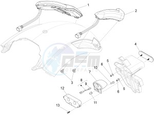 California 1400 Touring SE ABS 1380 USA CND drawing Achterste verlichting