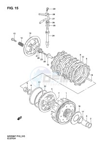 GZ250 (P19) drawing CLUTCH