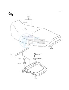 ZX 1100 F [GPZ 1100 ABS] (F1) [GPZ 1100 ABS] drawing SEAT