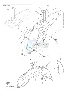 YZ250F (1SM9 1SMA 1SMB 1SMC) drawing FENDER