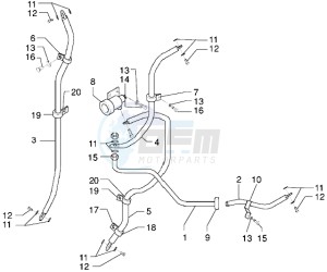 X9 250 drawing Brake piping