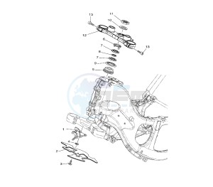 XP T-MAX WHITE MAX 500 drawing STEERING