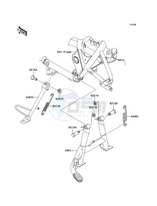 W800 EJ800ABS GB XX (EU ME A(FRICA) drawing Stand(s)