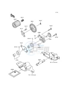 KX250F KX250ZFF EU drawing Oil Pump