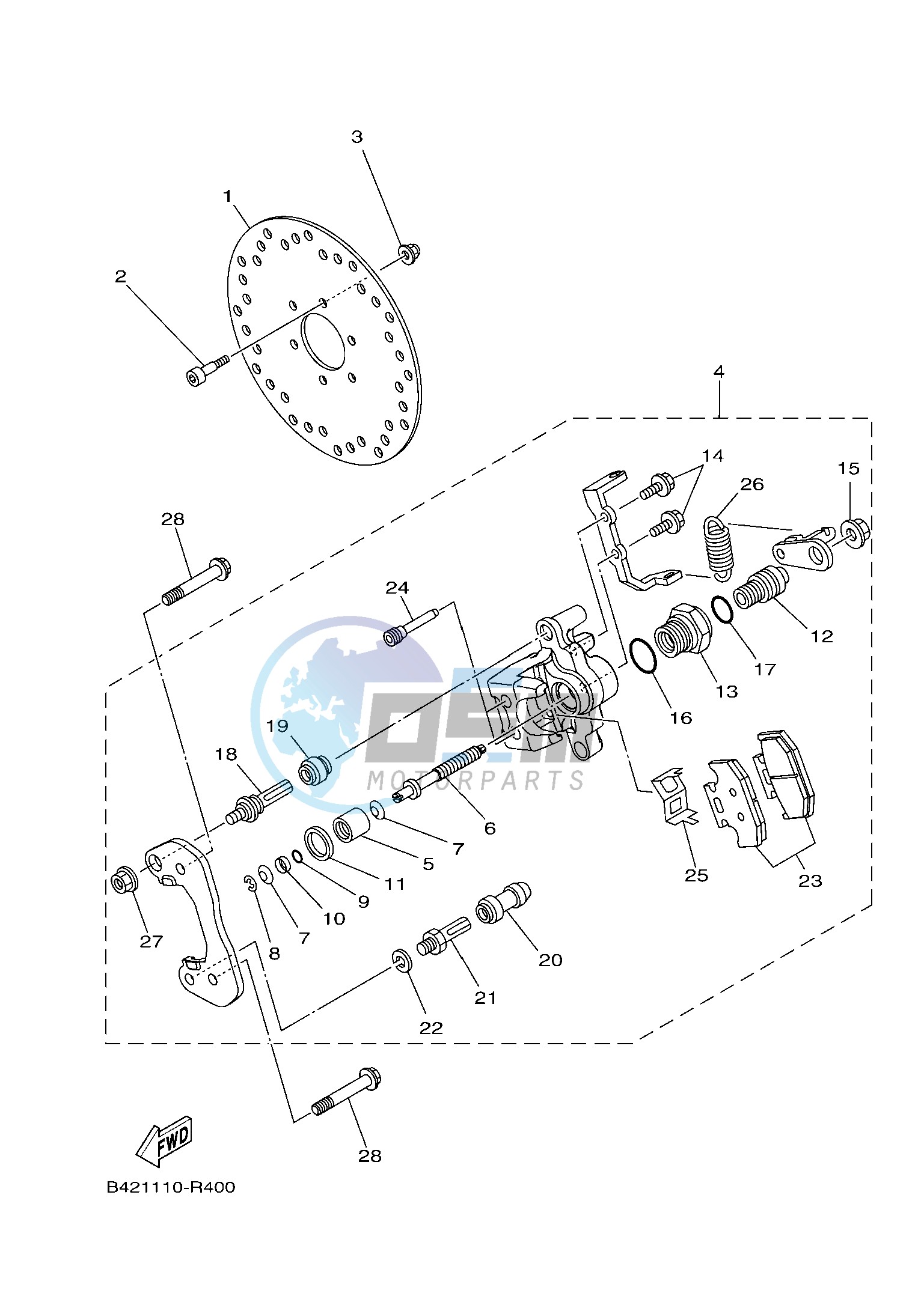 REAR BRAKE CALIPER 2