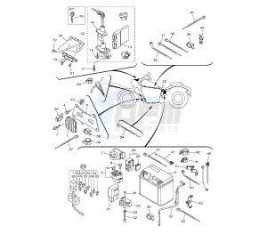 XVS A MIDNIGHT STAR 950 drawing BATTERY