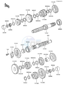 EX 250 E [NINJA 250R] (E1-E2) [NINJA 250R] drawing TRANSMISSION