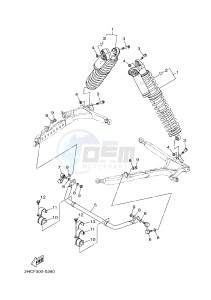 YXZ1000 YXZ10YMSJ (2HCK) drawing REAR SUSPENSION