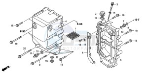 TRX500FA FOURTRAX FOREMAN drawing OIL TANK (TRX500FA1/2/3/4)