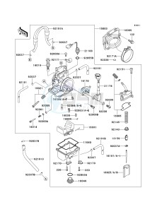 KX 125 L [KX125] (L2) [KX125] drawing CARBURETOR