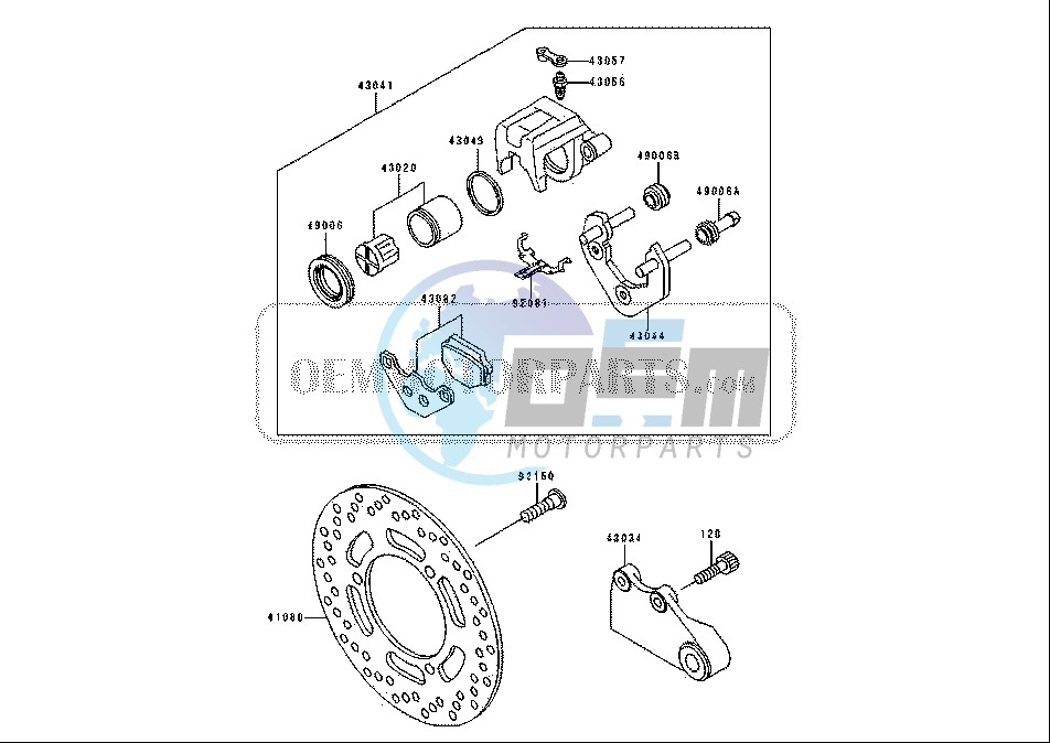 REAR BRAKE CALIPER