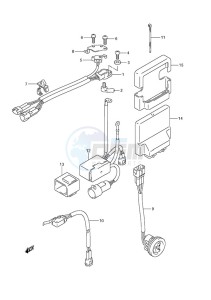 DF 150 drawing PTT Switch/Engine Control Unit