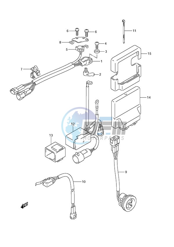 PTT Switch/Engine Control Unit