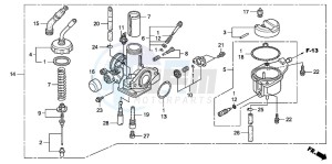 CBF150SH drawing CARBURETOR