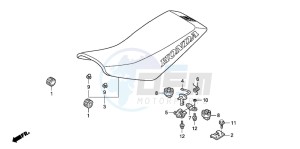 TRX400EX SPORTRAX 400EX drawing SEAT (TRX400EX7)