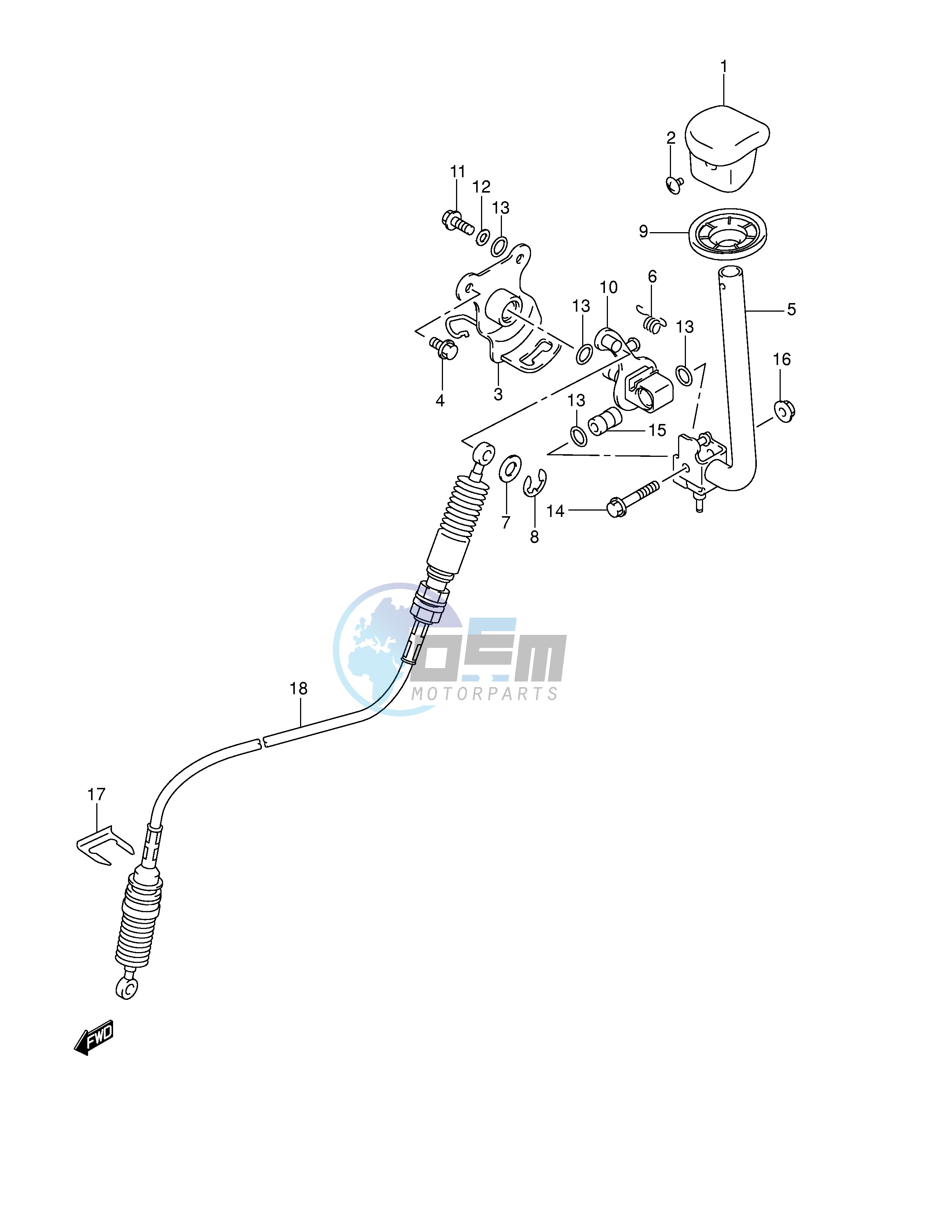 SHIFT LEVER (MODEL K1 K2)