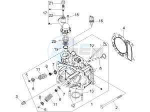 GT 250 ie 60 deg (Euro 3) UK drawing Head unit - Valve