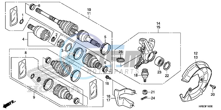 FRONT KNUCKLE/FRONT DRIVE SHAFT