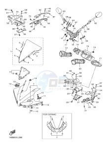 YZF-R1B 1000 (1KBH) drawing COWLING 1