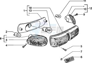 Typhoon 50 drawing Rear tail lamp