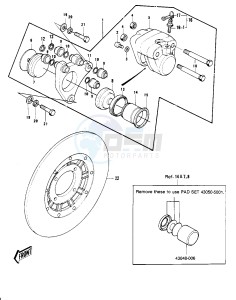 KH 400 A (A3-A5) drawing FRONT BRAKE