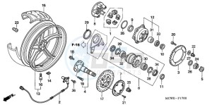 VFR8009 Ireland - (EK / MME TWO) drawing REAR WHEEL