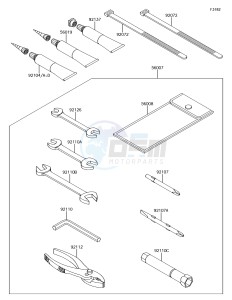 JET SKI ULTRA 310X JT1500LHF EU drawing Owner's Tools