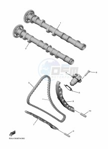 YZF1000W-B YZF-R1 (B3L9) drawing CAMSHAFT & CHAIN