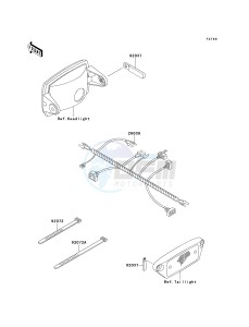 KSF 250 A [MOJAVE 250] (A10-A14) [MOJAVE 250] drawing CHASSIS ELECTRICAL EQUIPMENT