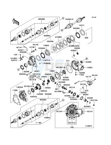 KVF360 4x4 KVF360A9F EU GB drawing Drive Shaft-Front