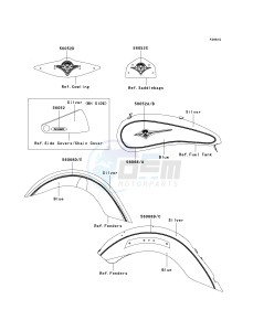 VN 2000 J [VULCAN 2000 CLASSIC LT] (8F-9F) 0J9F drawing DECALS-- SILVER_BLUE- --- J9F- -