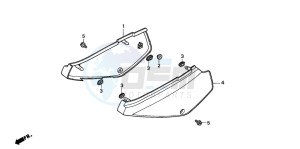 XR100R drawing SIDE COVER