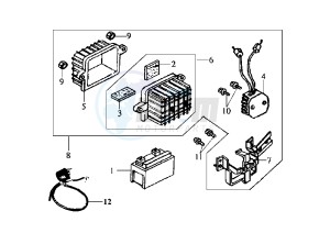 JOYRIDE - 200 cc drawing BATTERY