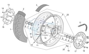 RXV-SXV 450-550 Vdb-Merriman drawing Rear wheel II