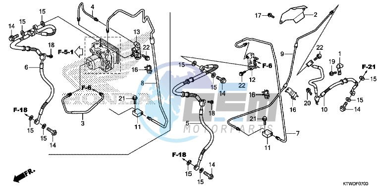 REAR BRAKE HOSE/BRAKE PIPE