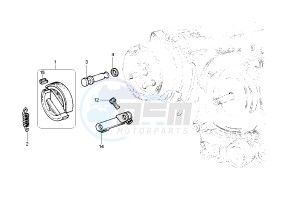 Liberty 125-150 drawing Brake shoe Rear