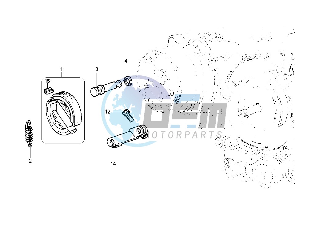 Brake shoe Rear