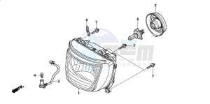 CB1300A CB1300SUPER FOUR drawing HEADLIGHT (3)