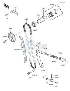 KLF 185 A [BAYOU 185] (A1-A1A) [BAYOU 185] drawing CAMSHAFT_CHAIN_TENSIONER