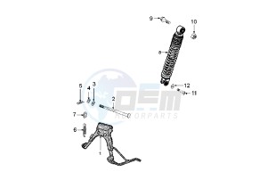 LUDIX 14 ELEGANT - 50 cc drawing SHOCK ABSORBER STAND